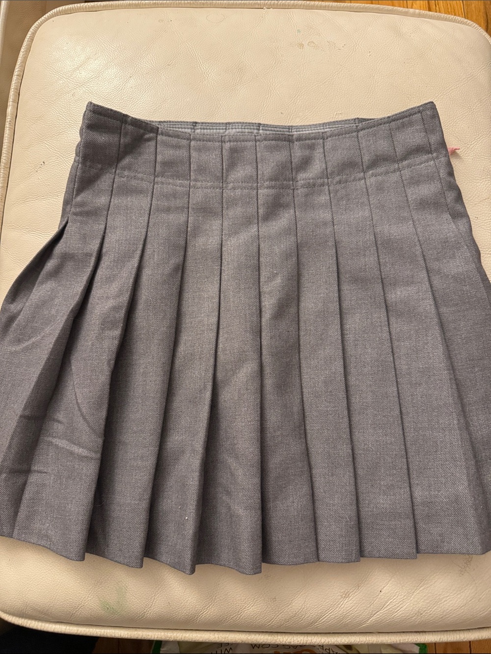 Crewcuts Pleated Skirt in Charcoal Gray